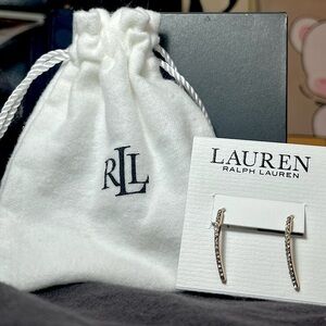 Lauren Ralph Lauren Pavé Threader Earrings BRAND NEW